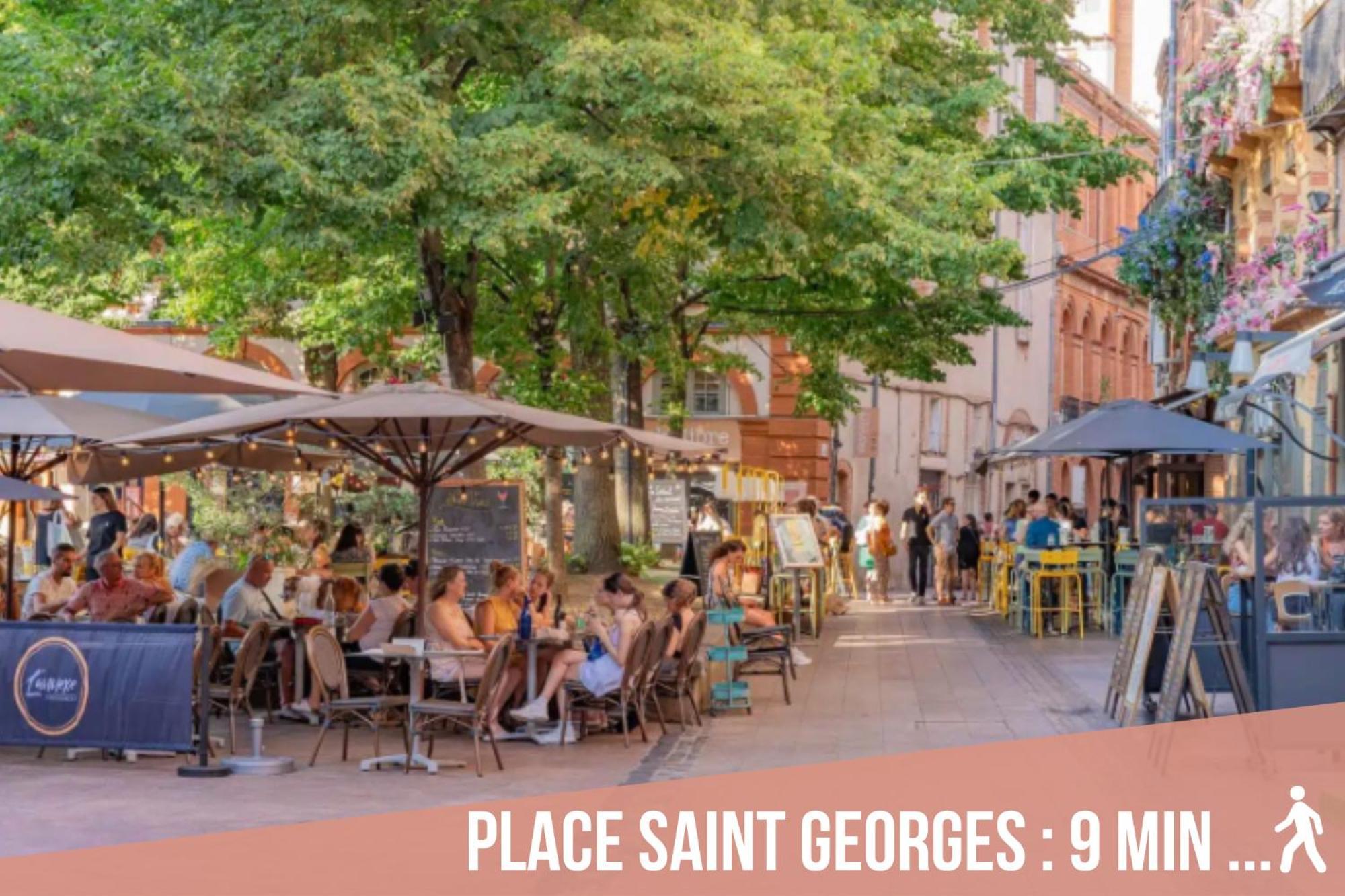 Chartreuse, Clim, Parking, Terrasse Au Calme Apartment Toulouse Ngoại thất bức ảnh